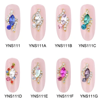 10 stks Marquise nail steen strass steentjes glitter nail art 3d decoratie sieraden voor nagels YNS111
