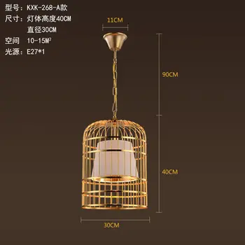 Loft Stijl smeedijzeren kooi Droplight LED Hanger Verlichting Vintage Industriële Verlichting Voor Eetkamer Opknoping Lamp
