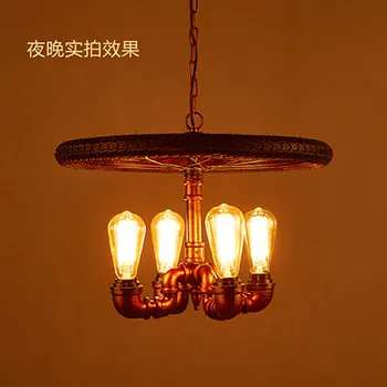 Loft Stijl Fietsband Waterleiding Lamp Edison Hanger Verlichting Vintage Industriële Verlichting Voor Eetkamer Bar Opknoping