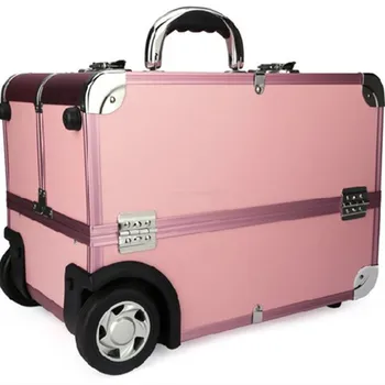 KUNDUI van professionele beauty case reisbagage trolley auto type Schoonheid cosmetica gevallen toolbox capaciteit Koffer Zakken