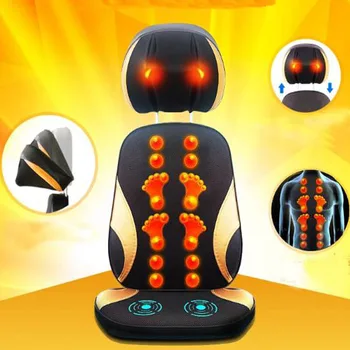 Elektrische tikken kneden nek en schouder massage shiatsu infrarood massage kussen voor koop gratis verzending