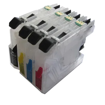 LC161 BK CMY navulbare Inkt cartridge voor Brother DCP-J152W/DCP-J552DW/DCP-J752DW printer permanente Auto reset chip