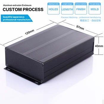 YGK-022 97*40*150mm PCB printplaat aluminium shell behuizing case