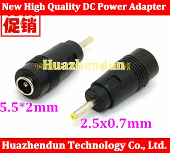 Nieuwe 20 stks Power Adapter Kabel 5.5mm x 2.1mm Naar 2.5mm x 0.7mm schakelende hoofd conversie Plug