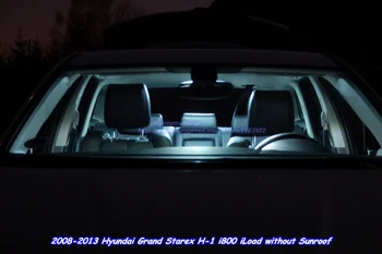 Auto-interieur lichtbron led 5045 kit wit 8000 k voor 2008-2013 hyundai grand starex h-1 i800 iload geen zonnedak