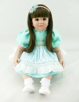 55 cm siliconen reborn baby doll toys meisje brinquedos upscale verjaardagscadeau vinyl peuter baby prinses poppen collectie