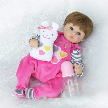 Pop reborn siliconen reborn baby doll toys voor kinderen reborn poppen babies levensechte pasgeboren baby bonecas mode poppen 40 cm