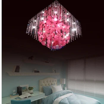 Moderne korte rustieke wandlamp slaapkamer kristal bloem woonkamer lampen mode persoonlijkheid bedlampje