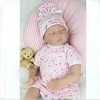 Nieuwe 22 "Handgemaakte Realistische Reborn Babypoppen Zachte Siliconen Pasgeboren Babies Pop Speelgoed Grote Gift voor Kinderen Juguetes Brinquedo