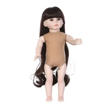 Mode levensechte realistische reborn baby doll kit 18 inch 45 cm leuke amerikaanse meisje pop spelen toys diy poppen voor kinderen geschenken