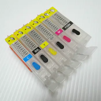 1 set pgi-750 cli-751 refill cartridge voor canon pixma mg6370 met arc chip pgi750 cli751 inktcartridge