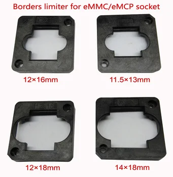 EMMC/eMCP test Socket borders limiter frame guider 11.5*13mm, 12*16mm, 12*18mm, 14*18mm, voor clamshell structuur socket