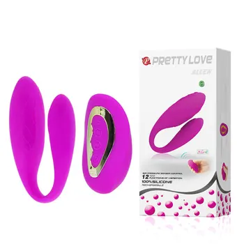 Oplaadbare 12 speed pretty love siliconen draadloze vibrator afstandsbediening vibe voor g-spot sex producten voor vrouwen.