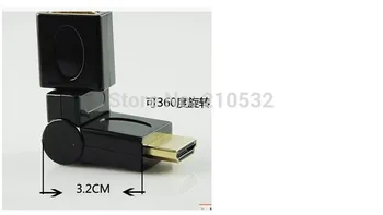 HDMI man HDMI vrouwelijke elleboog 90 graden en 270 graden L-vormige adapter 180 graden 360 graden rotatie versie 1.4
