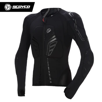 SCOYCO Motorbike/Motorfiets Motocross Racing Body Armor Rijden beschermende Gear Absorberende Transpiratie Ademend Shirt Stretch