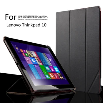 Voor Lenovo Thinkpad 10 10.1 "Tablet Luxe Pu Case Thinkpad10 Stand Cover Beschermende Shell