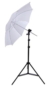 Fotografie Studio Kits Light Stand + Doorschijnende Witte Paraplu + B Type Flash Shoe Paraplu Houder Beugel Fotostudio Set