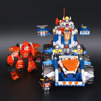 Nexo ridders axl axls toren carrier combinatie marvel bouwstenen kits speelgoed compatibel nexus
