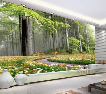 Custom photo wallpapers, 3D bos landschap voor de woonkamer slaapkamer tv achtergrond muur waterdicht papel de parede