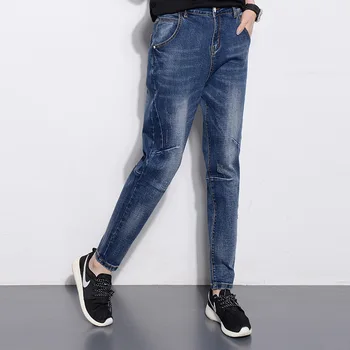 Boyfriend Jeans Vrouwen 2016 Casual Mid Losse Vintage Denim Harembroek Baggy Jeans Plus Size Vrouw Jeans M034