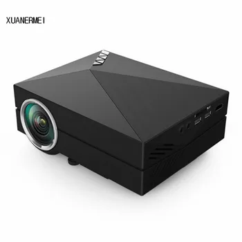 XUANERMEI mediaspeler gm60 mini LCD projector AC3 Ondersteuning Full HD video draagbare LED home theater Goedkope HDMI projector Beamer