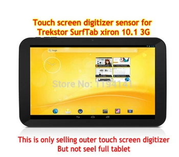 Nieuwe touchscreen voor 10.1 "inch Trekstor SurfTab xiron 10.1 3G Tablet touch panel digitizer glas vervanging Gratis verzending