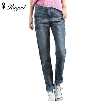 Boyfriend Jeans Vrouwen 2017 Hot Koop Casual Mid Taille Losse Vintage Denim Harembroek Plus Size Vrouw Jeans Broek