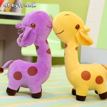 28 CM 38 CM Leuke Pluche Giraffe Speelgoed Zachte Kleurrijke Dier Dear pop Kawaii Spot Speelgoed voor Baby Kids Kinderen Meisjes Verjaardag Gift