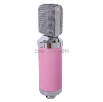 Grote Diafragma Condensator Microfoon Vierkante Metalen Hoofd Opname Microfoon