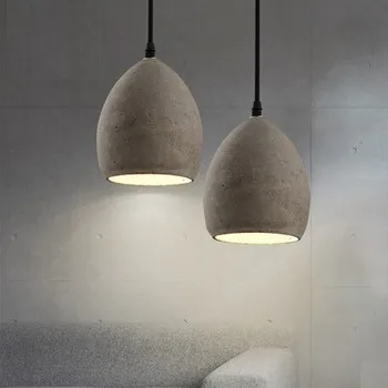 Nordic moderne creatieve cement led vintage hanglampen verlichting armaturen voor bar eetkamer opknoping lamp lamparas colgantes