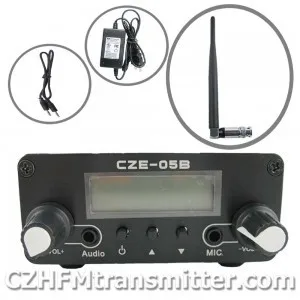 Fmuser czhCZE-05B 0.5 w 500 mw fm-zender pll 76-108 mhz radio-uitzending + rubber antenne + voeding gratis verzending