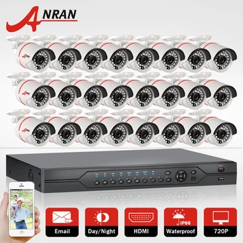 24CH 1080N HDMI DVR Set Bewakingscamera 24 stks AHD 720 P 1800TVL Outdoor IR Nachtzicht Thuis Bewakingscamera Kit