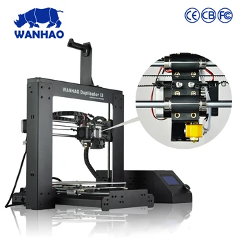 WANHAO merk 3d printer Model I3 V2.1 volledig arylic gemonteerd met 2 GB sd-kaart en PLA testen filament gratis in goedkope prijs