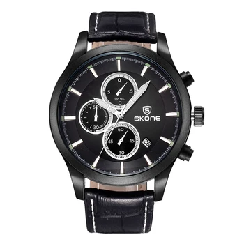 Quartz Horloge Mannen Topmerk Luxe Skone Polshorloges Mannelijke Klok Lederen Polshorloge Business Fashion Casual Jurk Horloge