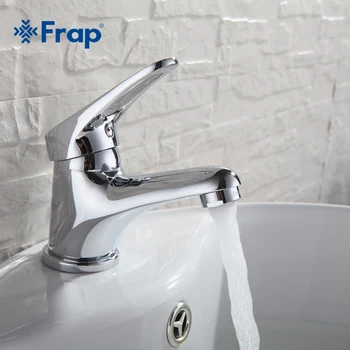 FRAP mini Stijlvolle elegante Badkamer Wastafel Kraan Messing Vessel Sink Water Mengkraan Verchroomd F1013 F1036