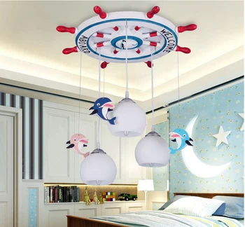 Kinderen Hanglamp Gratis verzending Ontwerp LED Hanger Voor Kinderen Slaapkamer kids plafond armatuur Lichtpunt D600mm H700mm