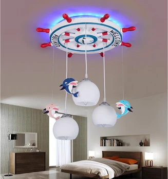 Kinderen Hanglamp Gratis verzending Ontwerp LED Hanger Voor Kinderen Slaapkamer kids plafond armatuur Lichtpunt D600mm H700mm