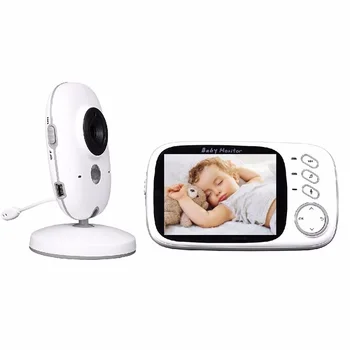 3.2 inch LCD video babyfoons IR nachtzicht Intercom Slaapliedjes Temperatuur monitor Pan/Tilt baby camera radio baby monitoren