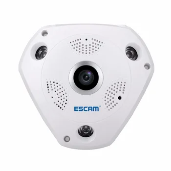 Escam qp180 ip camera 360 graden panoramisch ptz-camera twee manier Talk CCTV Camera HD 960 P IR Wifi Camera Ondersteuning VR DOOS