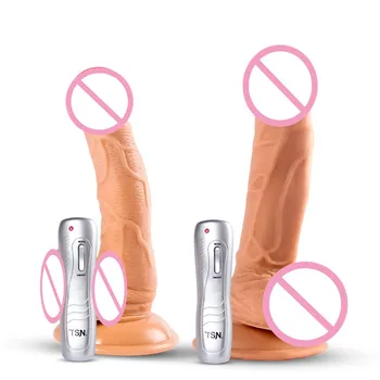 Vrouwelijke 21 cm Enorme Dildo Realistische Sexo Penis 7 Speed Vibrator en rotatie Big Penis met Zuignap Speeltjes voor Vrouw Sex Shop