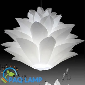 Lelie bloemen lamp hanglampen materiaal van PVC diameter 40/50/60 cm lotus DIY lampshape slaapkamer/winkels LED lichtpunt