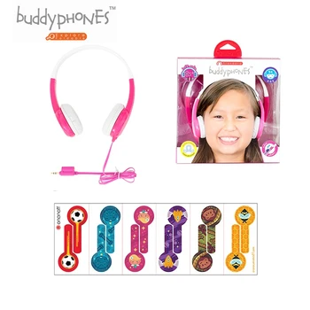 ONANOFF Standaard Buddyphones Kids Professionele Veilig Luisteren Hoofdtelefoon Met Delen Kabel Leuke Kinderen Mini Over ear Headset