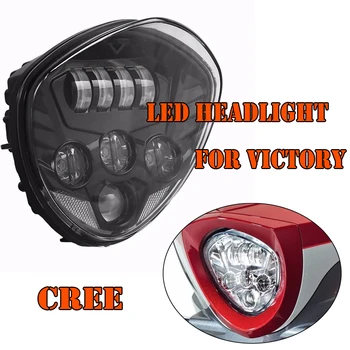 Nieuwe 60 W LED Koplamp Projector Daymaker Koplampen Hi Lo Beam Koplamp Rijden Lamp Voor Victory Motorcycle Cross Country Road
