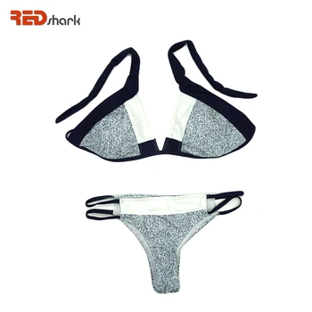 Redshark nieuwe hot sexy vrouw retro halter bikinis set beachwear badpak push up badpak badmode