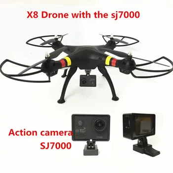 Syma x8c/x8w/x8 fpv drone met camera 12mp fhd 2.4g drones met camera hd 6 Axis dron RC Quadcopter Helicopter Fit SJ7000 Camera