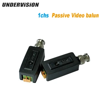 20 Stks/partij, Passieve Video Balun, Cat5/6 kabel transmit en 300 M Afstand, voor Analoge camera en DVR, gratis Verzending