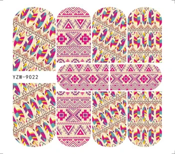 2017 Nieuwe Collectie 70*80mm Nail Stickers YZWLE Water Transfer Decals Folies Polish DIY Nail Art Gereedschap Nagels Beauty Accessoires