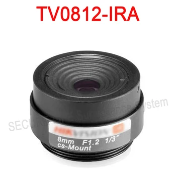 Hik cctv camera lens tv0812-ira vaste brandpuntsafstand vaste iris ir asperical lens 8-12mm