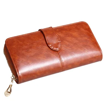 Lederen tas wallets dollar prijs vrouwen tassen luxe merk lange wallet kaarthouder coin bag