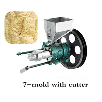 Elektrische automatische graan bulking machine gepofte maïs rijst snacks extruder met 7 mallen